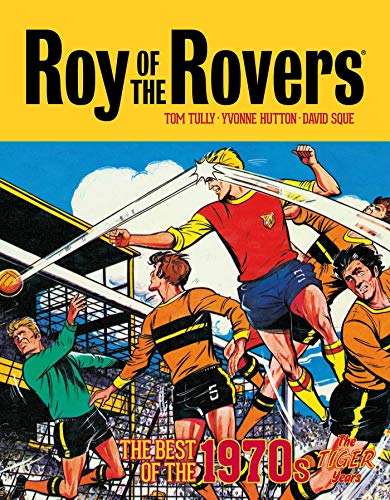 1970s “Roy of the Rovers” comic book cover featuring a football player.
