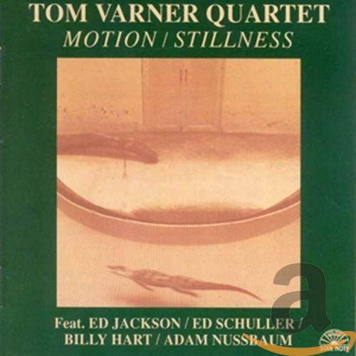 CD cover for Tom Varner Quartet’s “Motion/Stillness” featuring a canoe and alligator.