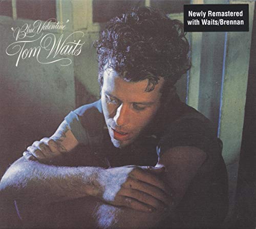 Tom Waits album cover featuring a portrait of the artist with stylized white text.