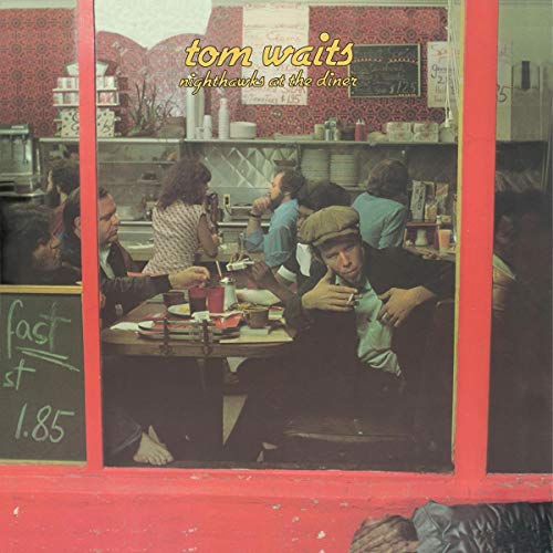 CD cover of "Tom Waits - Nighthawks At The Diner" showing people in a diner.