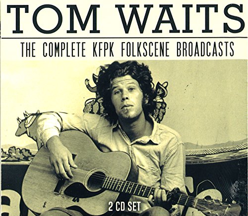 Tom Waits album cover featuring the artist with a guitar and folk art.