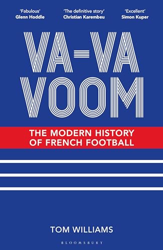 Book cover: "Va-Va-Voom", a history of French football, blue background.