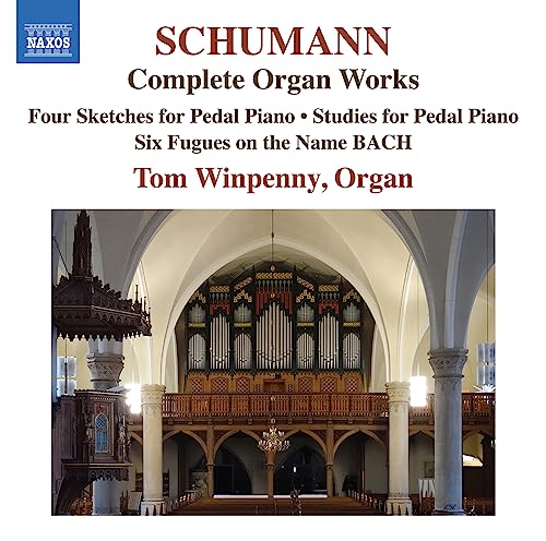 CD cover: church organ pipes viewed from the nave, text details.