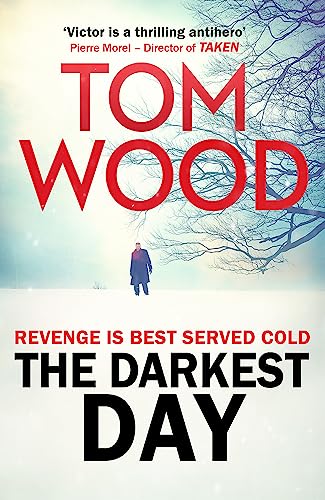 Book cover: snowy landscape with a lone figure, bold red text.
