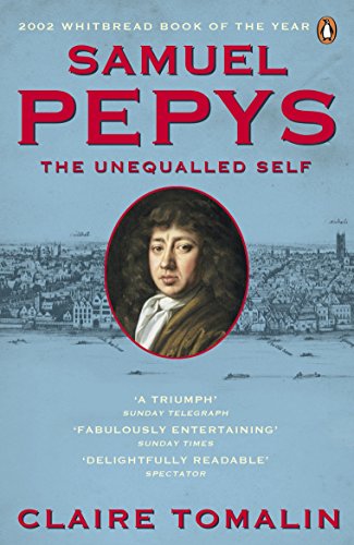 Book cover featuring a portrait of Samuel Pepys over a city landscape.