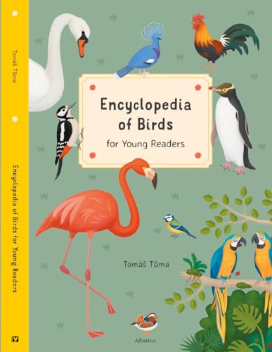 Book cover featuring colorful illustrations of various bird species.