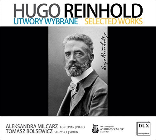 CD cover featuring a black and white portrait of Hugo Reinhold.