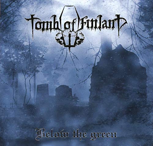Album cover: "Tomb of Finland" with ruins in a misty, blue landscape.