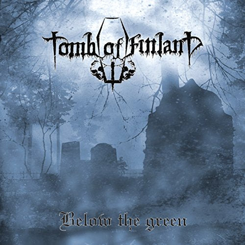 Album cover for Tomb Of Finland - Below The Green, featuring a graveyard.