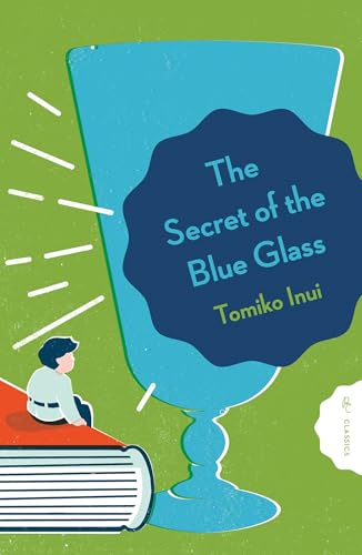 Book cover: large blue glass with a small figure looking up.