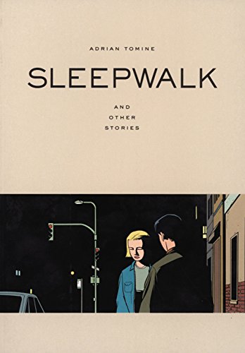 Book cover: "Sleepwalk" with illustration of two people at night.