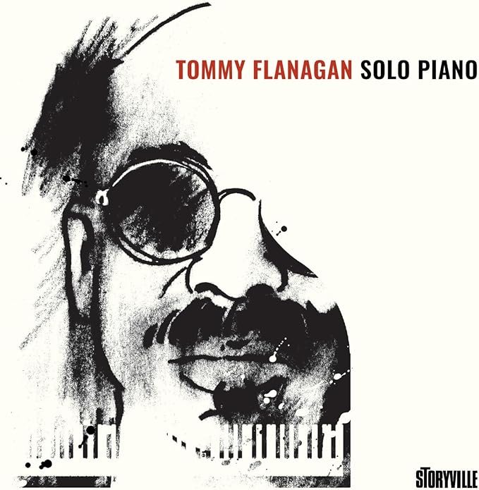 Vinyl record of pianist Tommy Flanagan’s solo album in a protective sleeve.