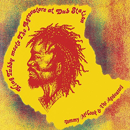 Album cover featuring a red line-art illustration of a man with dreadlocks on yellow.