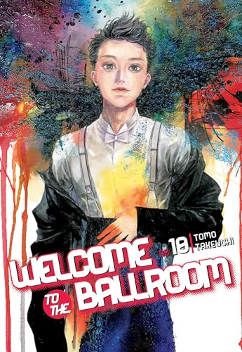 Manga cover featuring a young man with colorful, abstract paint splatters.