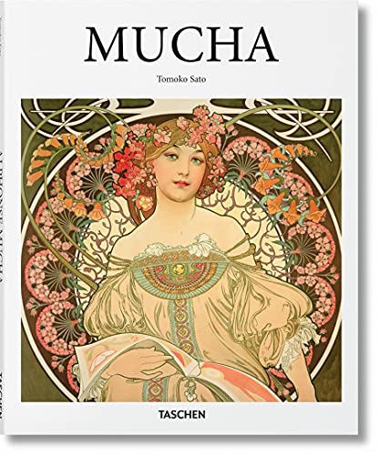Book cover featuring Alphonse Mucha’s Art Nouveau painting of a woman with flowers.