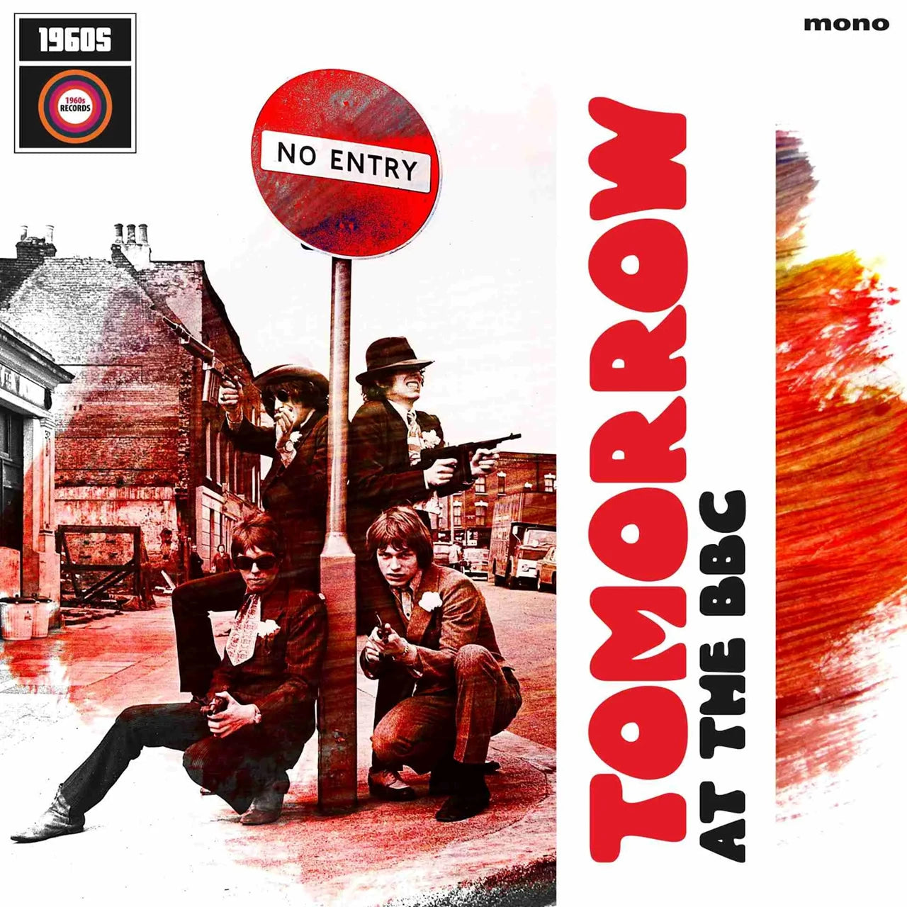1960s band Tomorrow album cover featuring a "No Entry" sign and musicians.