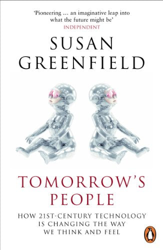 Book cover with two robotic child figures and title "Tomorrow's People".