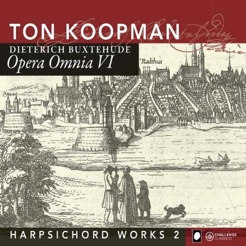 Red and black CD cover with vintage town illustration and white text.