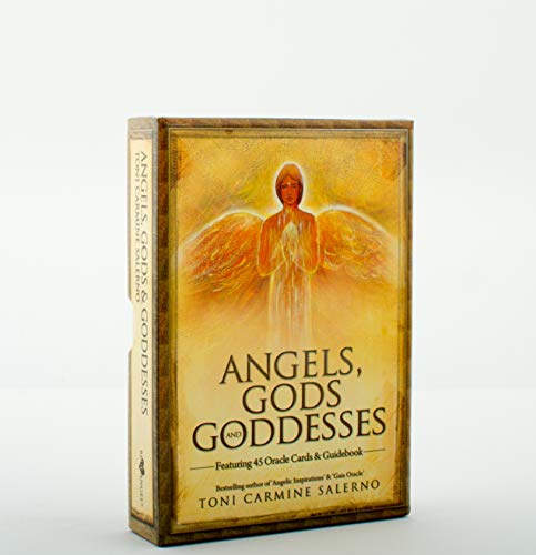 Boxed oracle cards depicting an angelic figure with gold accents.