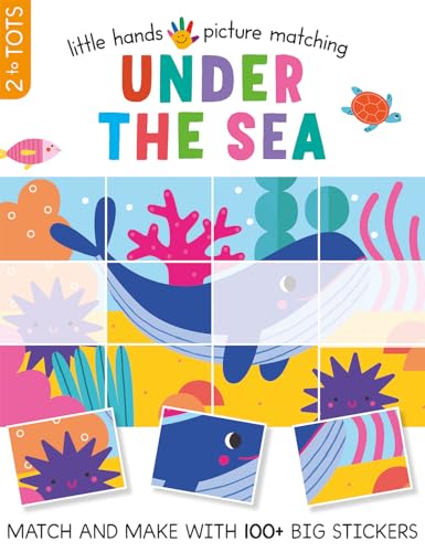 Puzzle box with colorful underwater scenes, whale, turtle, and coral.