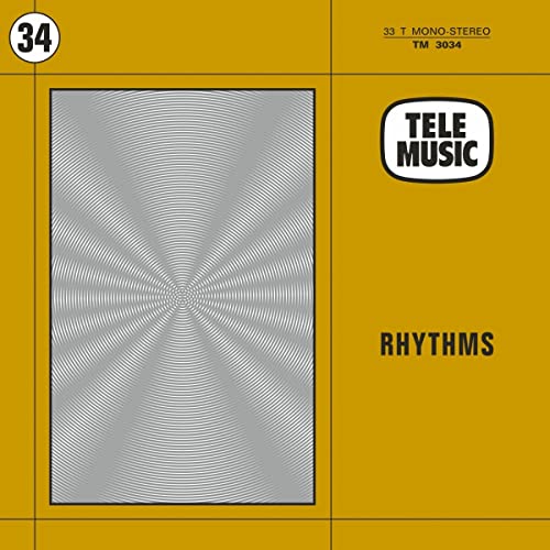 Vinyl cover with a mustard yellow background, central circular line pattern, and Tele Music logo.