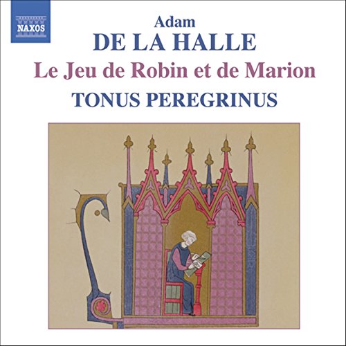 CD cover showing text by Adam de la Halle and a medieval manuscript illustration.