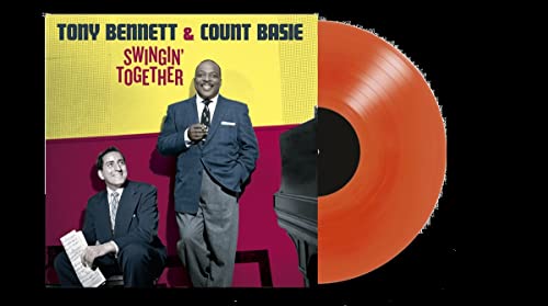 Album cover featuring Tony Bennett & Count Basie with a red vinyl record.