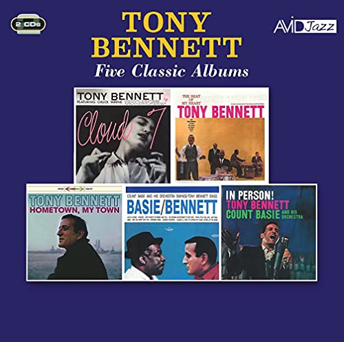 CD cover for Tony Bennett’s “Five Classic Albums” with album artwork collage.