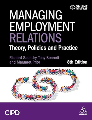 Book cover: "Managing Employment Relations," 8th edition, with people forming an infinity symbol.