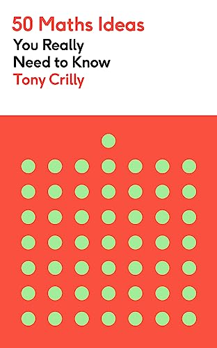 Book cover: "50 Maths Ideas" with red and green dot pattern.
