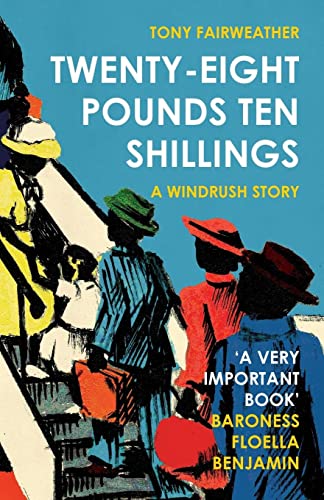 Book cover depicting figures with luggage, titled “Twenty-Eight Pounds Ten Shillings.”