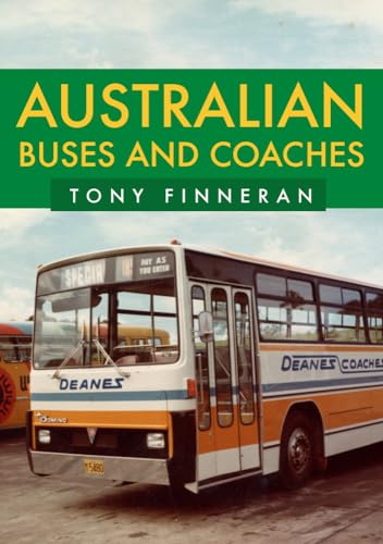 Book cover featuring a vintage Australian bus with "Australian Buses and Coaches" title.