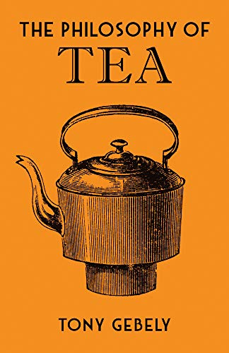 Orange book cover with a detailed illustration of a teapot.