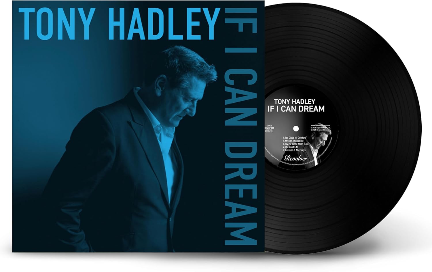 Tony Hadley If I Can Dream vinyl record album cover and matching black vinyl disc.