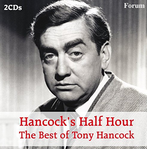 Black and white portrait of Tony Hancock on a CD cover.