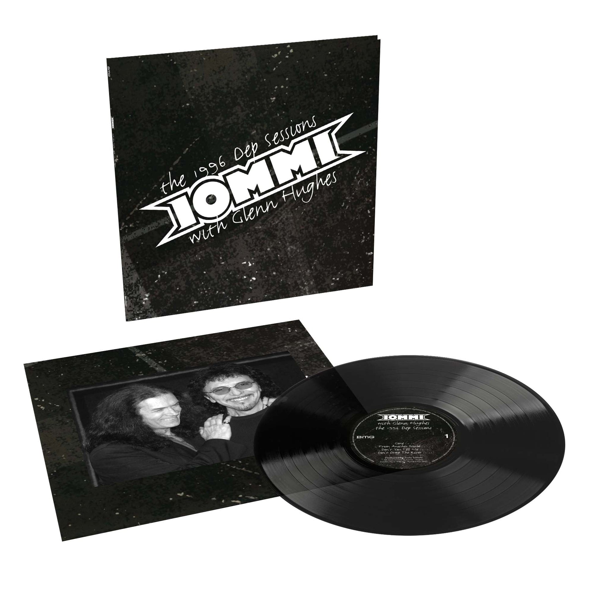 Vinyl record of Tony Iommi’s “The 1996 Dep Sessions” with album cover.