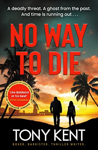 Book cover: two figures silhouetted against a sunset and palm trees.