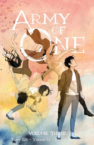 Army of One Vol. 3" cover: four figures in dynamic poses against a watercolor background.