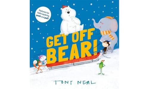 Book cover: a polar bear on a sled pulled by animals and children.