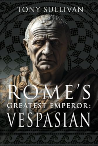 Book cover featuring a bust of Roman Emperor Vespasian and title text.