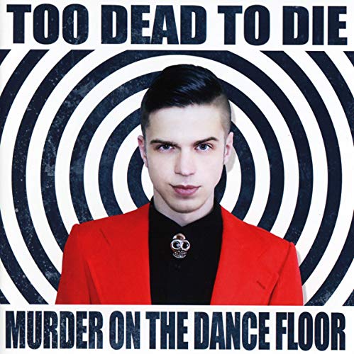 CD cover: man in red suit against swirling black and white background.