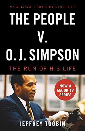 Book cover for "The People V. O.J. Simpson" featuring O.J. Simpson’s portrait.