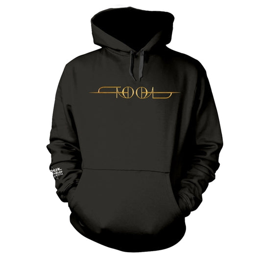 Black hooded sweater with "TOOL" logo centered on the chest.