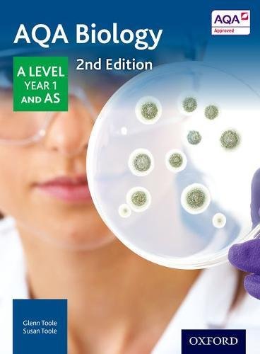 A textbook cover featuring a scientist examining cells in a petri dish.