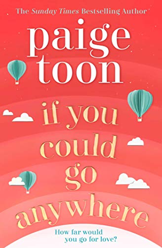 Book cover with pink gradient, hot air balloons, and large title text.