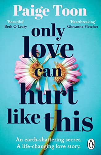 Book cover with teal background, pink daisy, and bold title text.