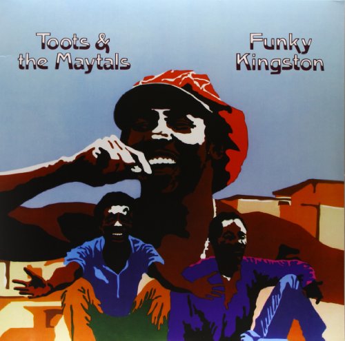 Album cover for Toots & The Maytals’ “Funky Kingston” featuring illustrated figures.