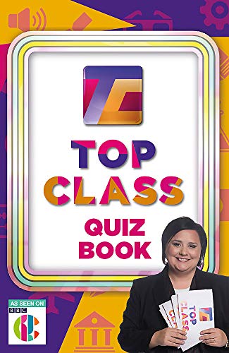 Top Class Quiz Book" cover with a woman holding copies.