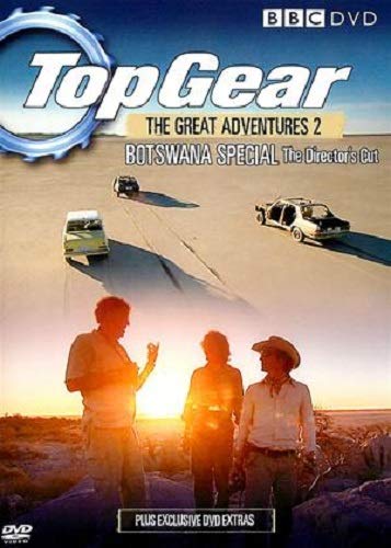 Top Gear Botswana Special DVD cover with cars in a desert landscape.