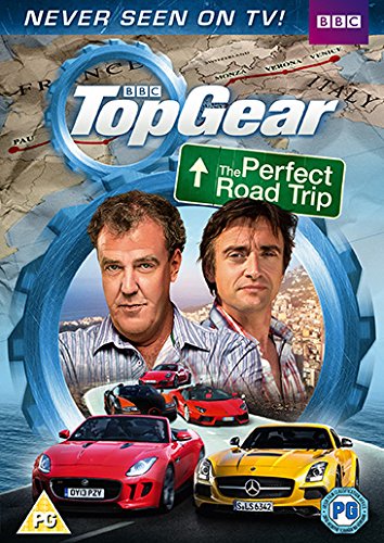 Top Gear DVD cover featuring Jeremy Clarkson, Richard Hammond, and sports cars.